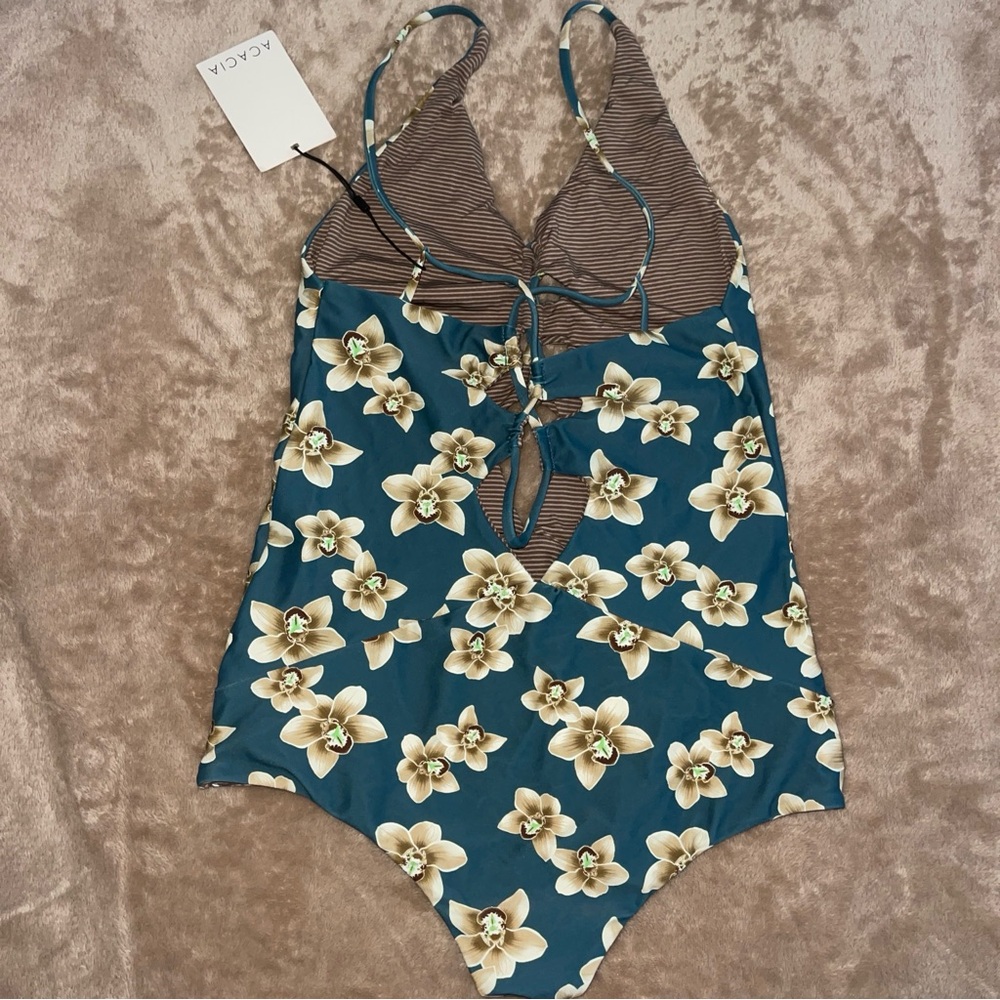 NWT Acacia Swimwear Small Tropic Kokomo One Piece - Picture 3 of 3